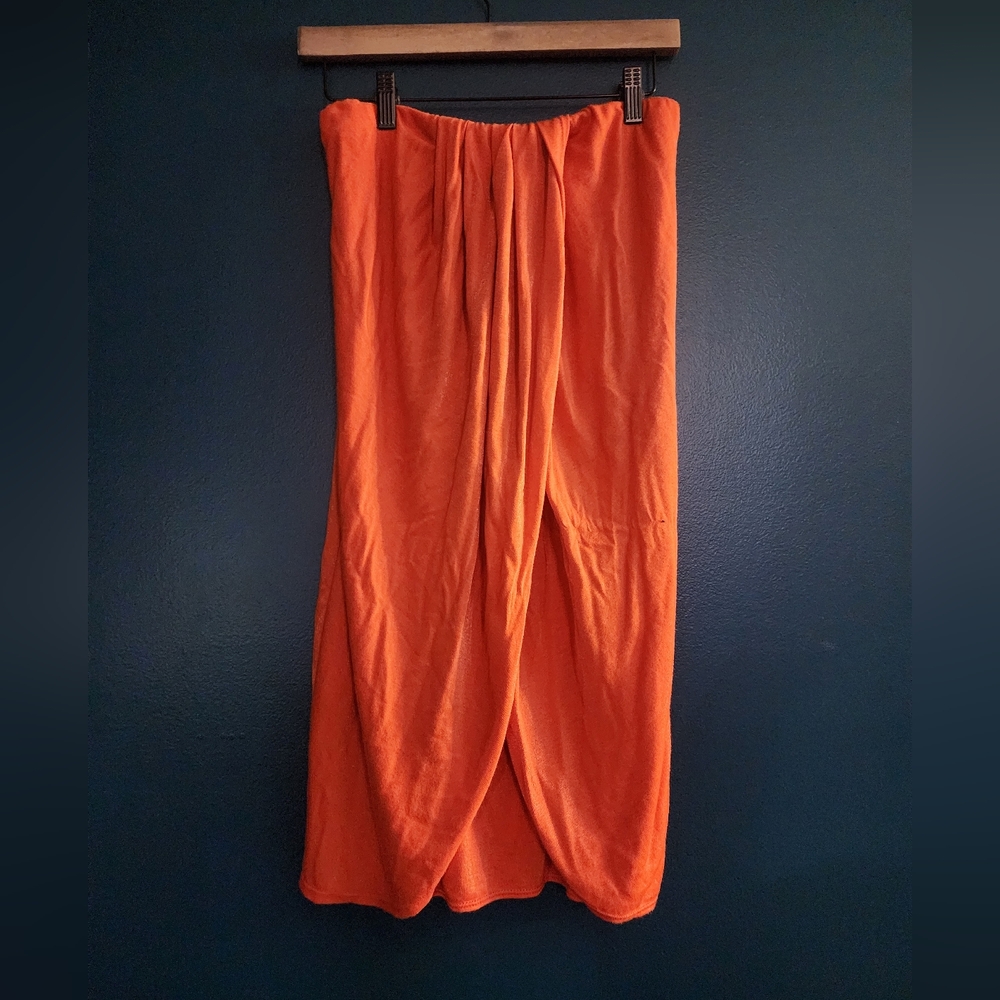 L*Space Faux Wrap Skirt Swim Cover Up Made in USA vintage size large
